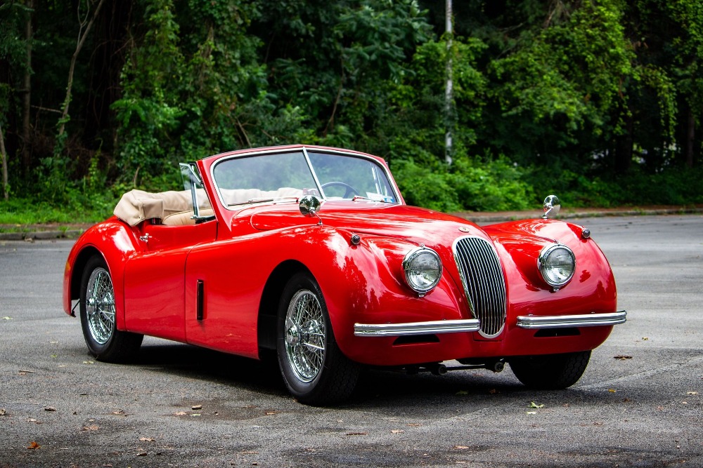 Lot S21 - 357 - 1954 Jaguar XK120 Convertible | Saratoga Motorcar