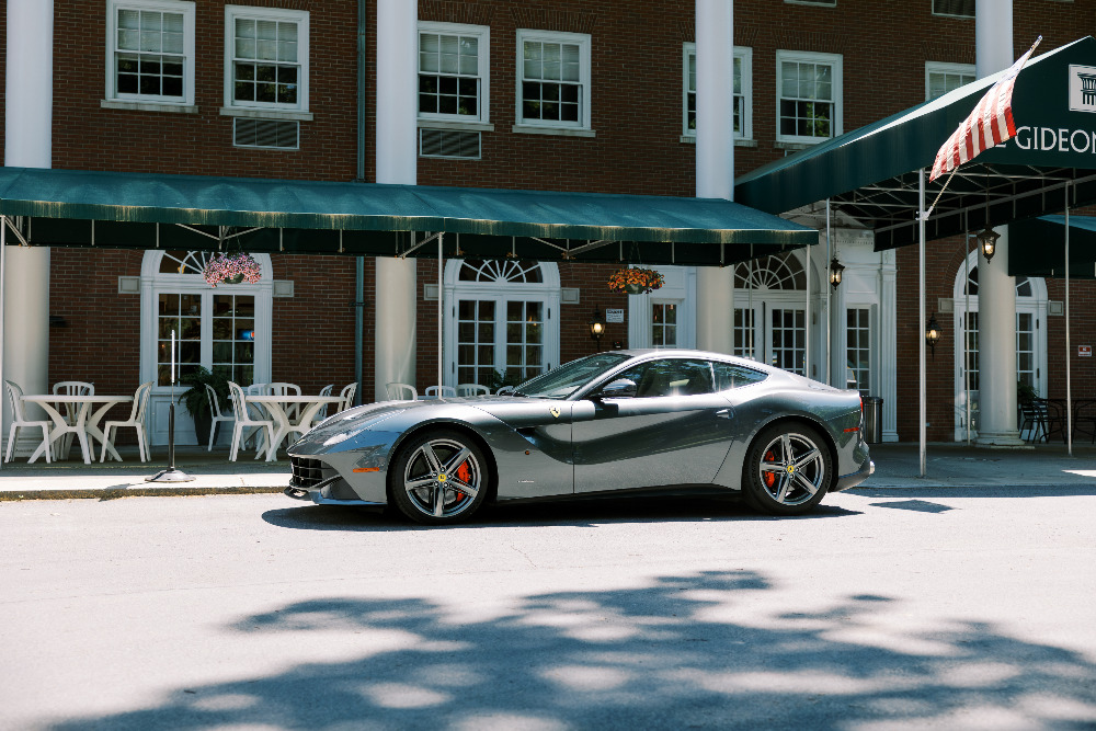 Side profile of the 2015 Ferrari F12 Berlinetta consigned to Saratoga Motorcar Auction